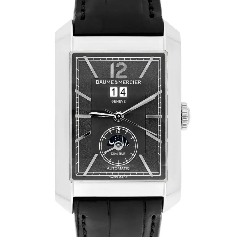 Baume Mercier Hampton M0A10666 Grey Dial Lether Strap Automatic Men's Watch – image 2