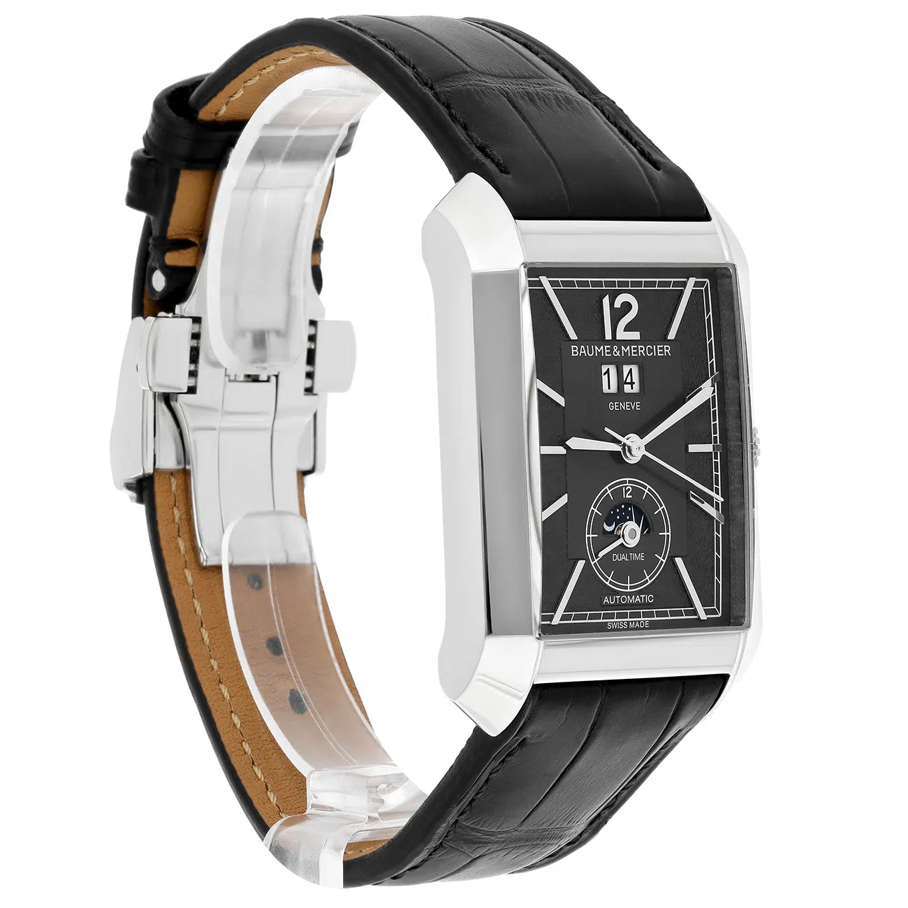 Baume Mercier Hampton M0A10666 Grey Dial Lether Strap Automatic Men's Watch – image 6
