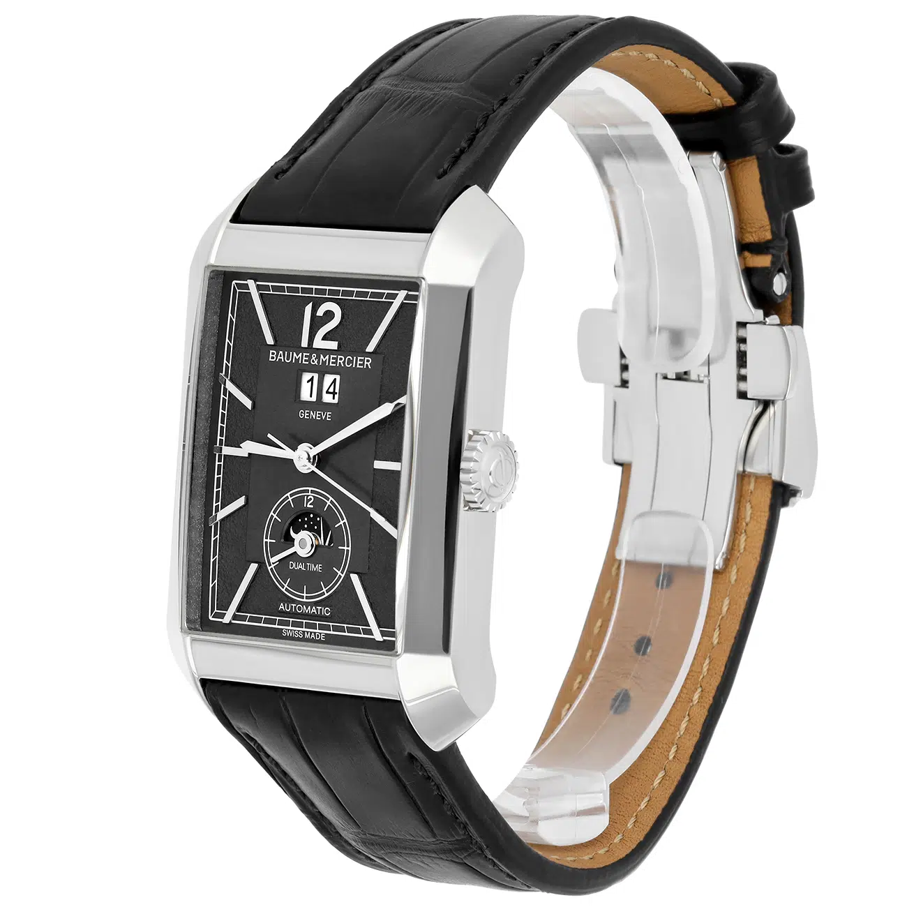 Baume Mercier Hampton M0A10666 Grey Dial Lether Strap Automatic Men's Watch – image 4
