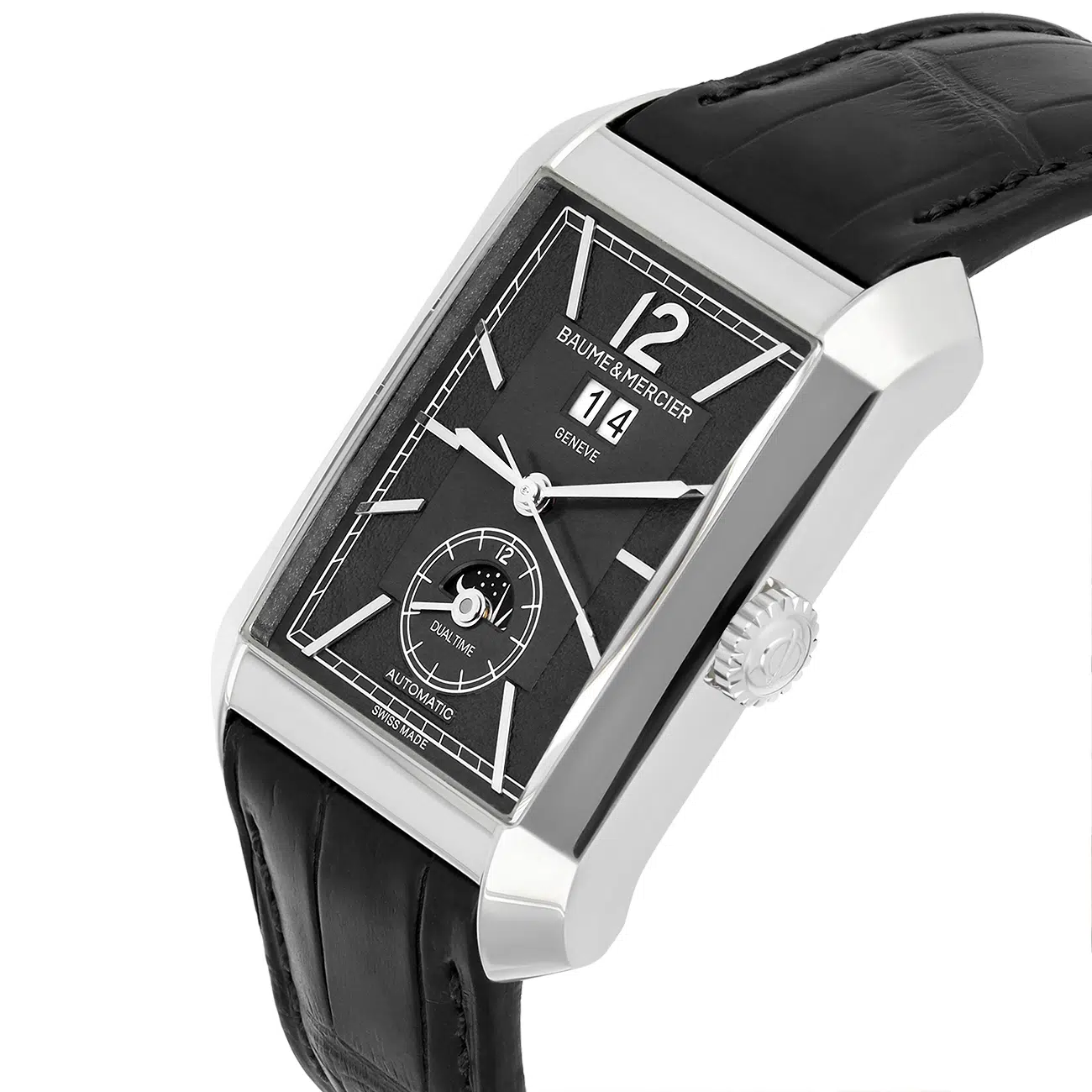 Baume Mercier Hampton M0A10666 Grey Dial Lether Strap Automatic Men's Watch – image 3