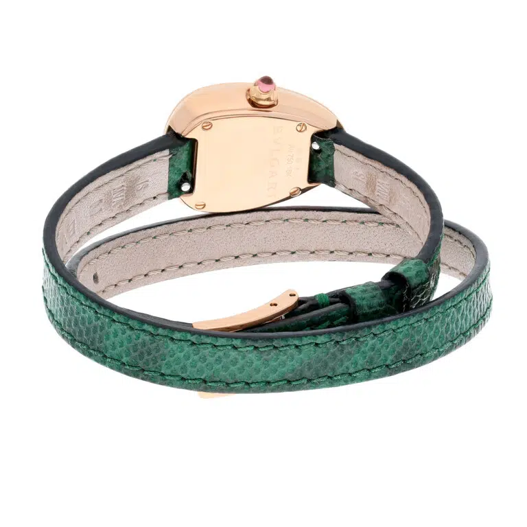 BULGARI SERPENTI 102726 Green Dial Green Strap Rose Gold Watch – image 3