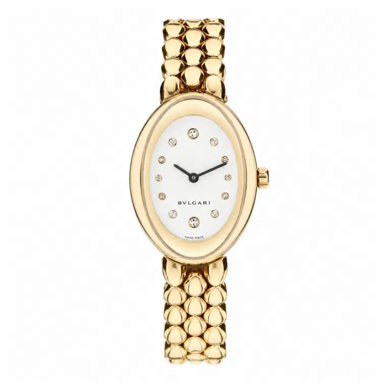Bulgari Ovale 20mm 18k Gold Ladies Wrist Watch