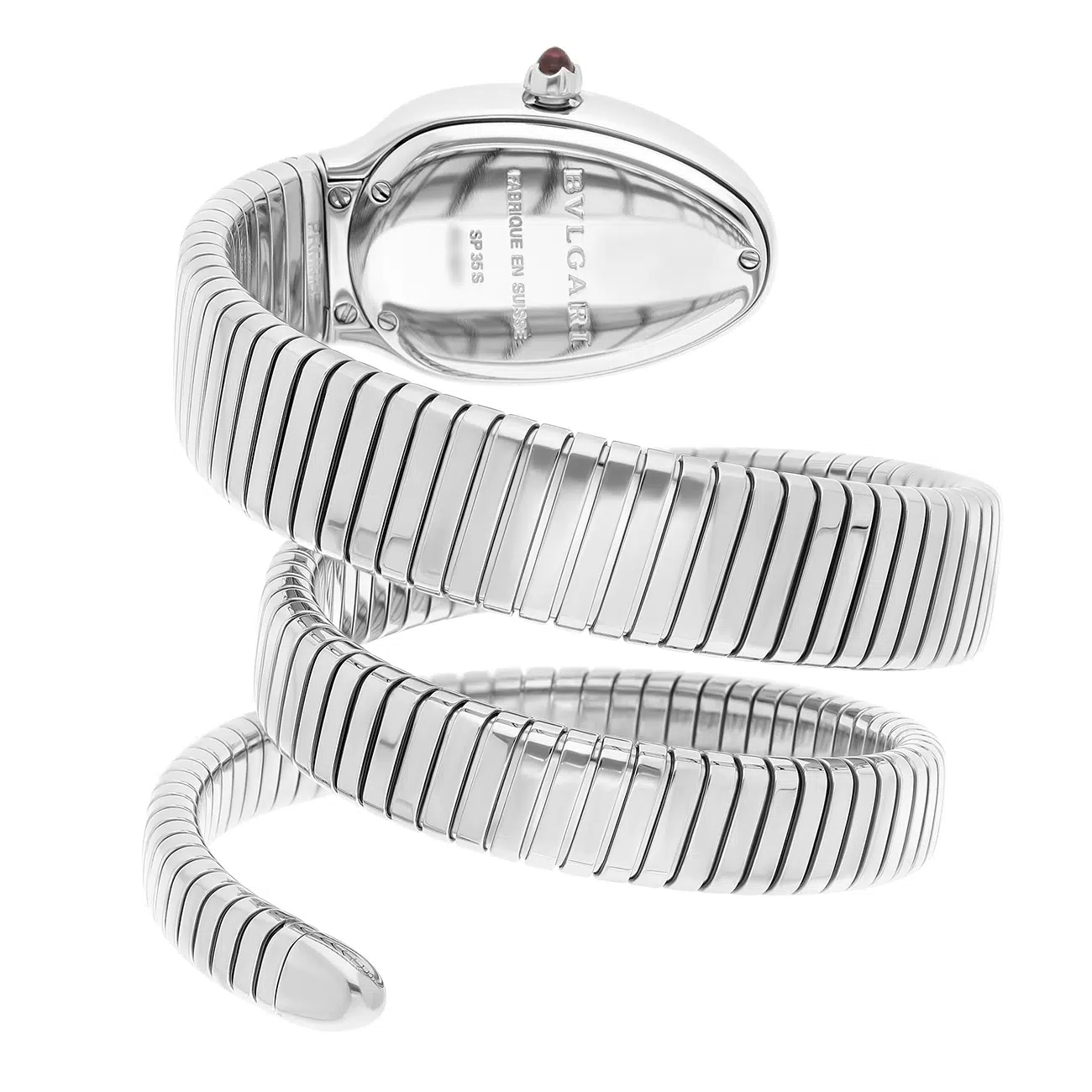 Bvlgari Serpenti SP35S Silver Dial Stainless Steel Watch – image 2