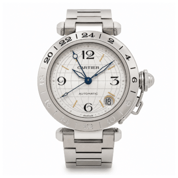 Cartier Pasha C W31078M7 Silver Arabic-Stick Dial Stainless Steel Watch – alternate view