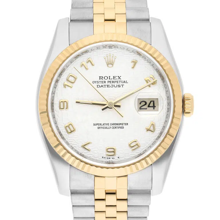 Rolex Datejust 36 116233 Arabic Ivory Dial Jubilee Bracelet Gold and Stainless steel Watch – image 2