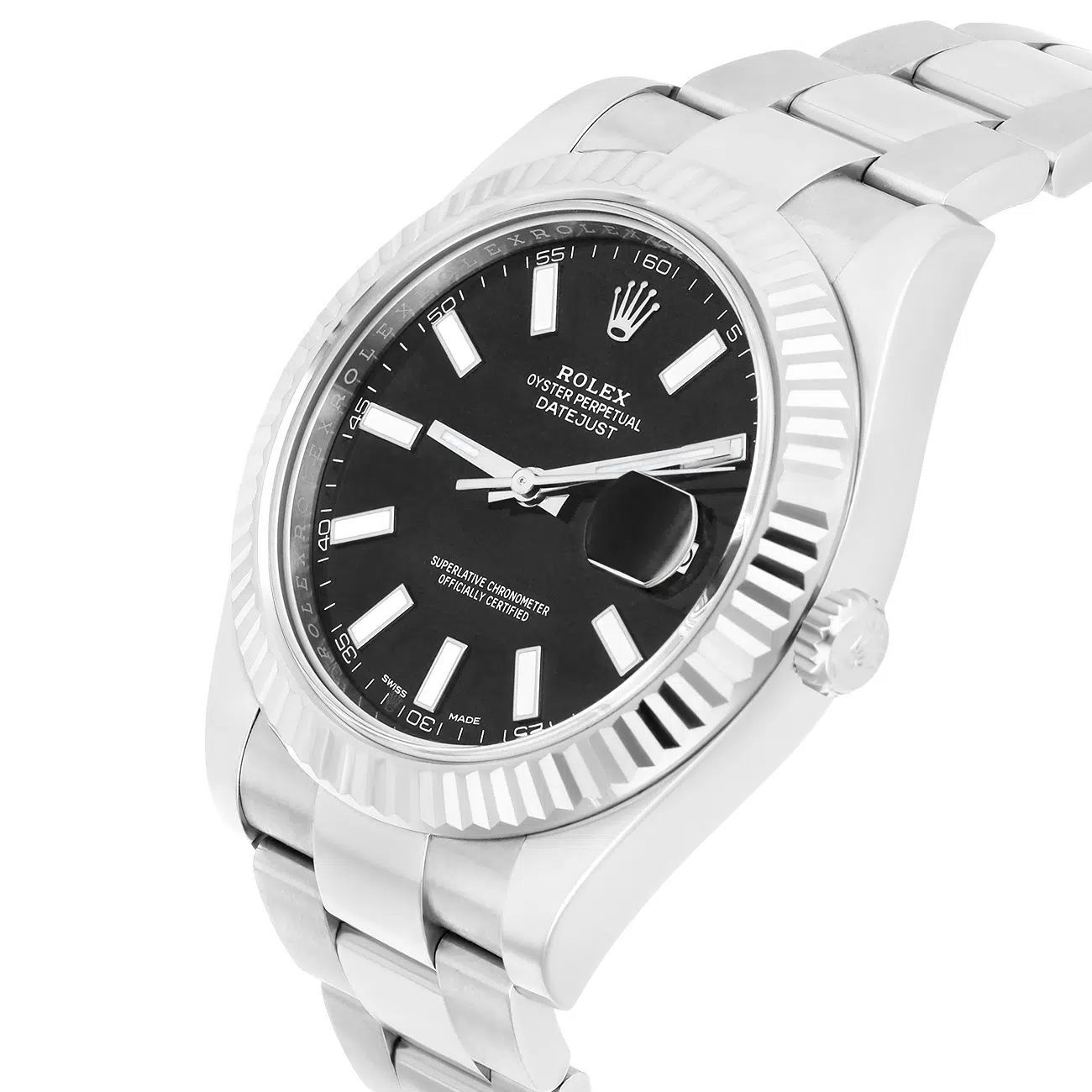 Rolex Datejust II 116334 Black Index Dial Oyster Stainless Steel Watch – image 2