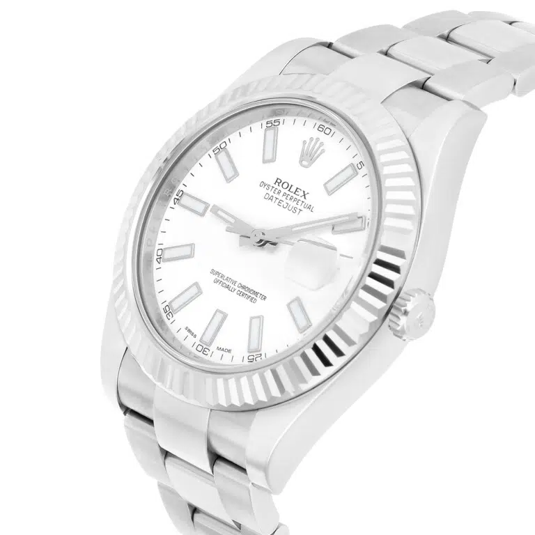 Rolex Datejust II 116334 White Index Dial Oyster Stainless Steel Watch – image 6