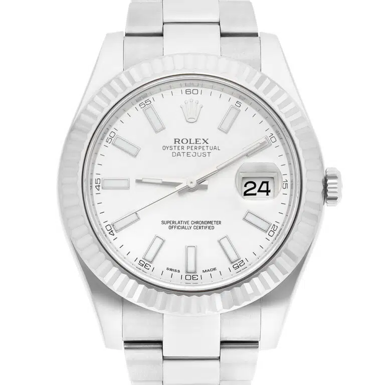 Rolex Datejust II 116334 Silver Index Dial Oyster Stainless Steel Watch – image 2