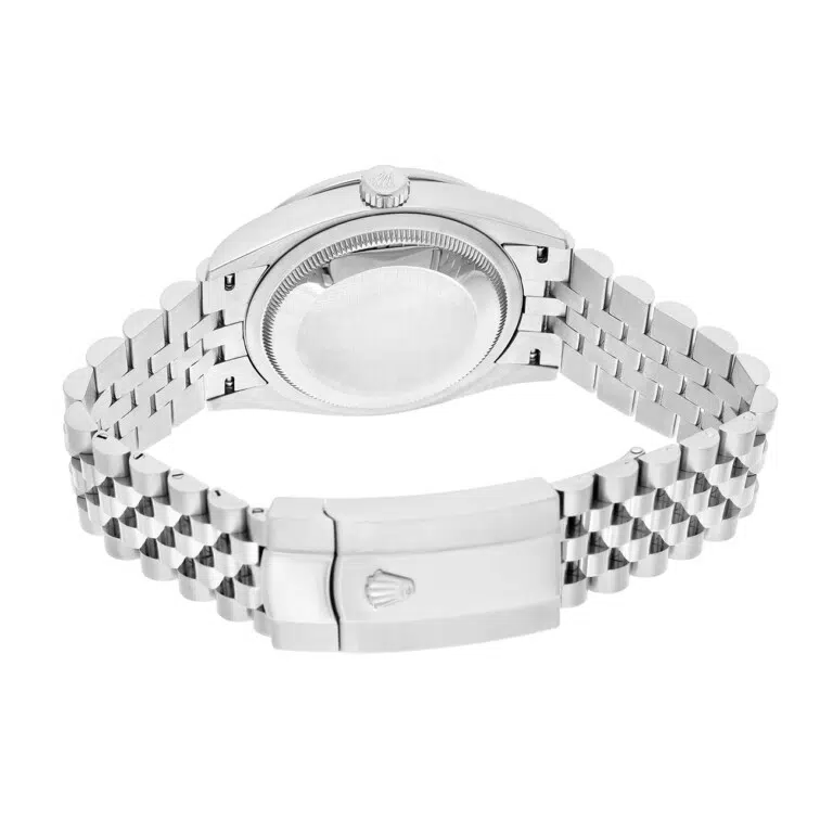 Rolex Datejust 126284rbr-0029 Bright Blue Diamond Dial 36 MM Diamond bezel Jubilee Bracelet StainlessSteel Watch – image 7