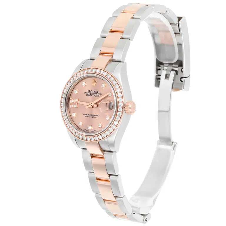 Rolex Lady-Datejust 279381RBR Rose Diamond Dial & Diamond Bezel Oyster Rose Gold Stainless Steel watch – image 5