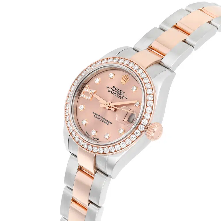 Rolex Lady-Datejust 279381RBR Rose Diamond Dial & Diamond Bezel Oyster Rose Gold Stainless Steel watch – image 6