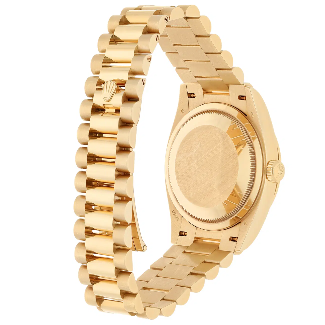 Rolex Day-Date 36mm 128238-0045 President Yellow Gold Watch Champagne Index Dial – image 9