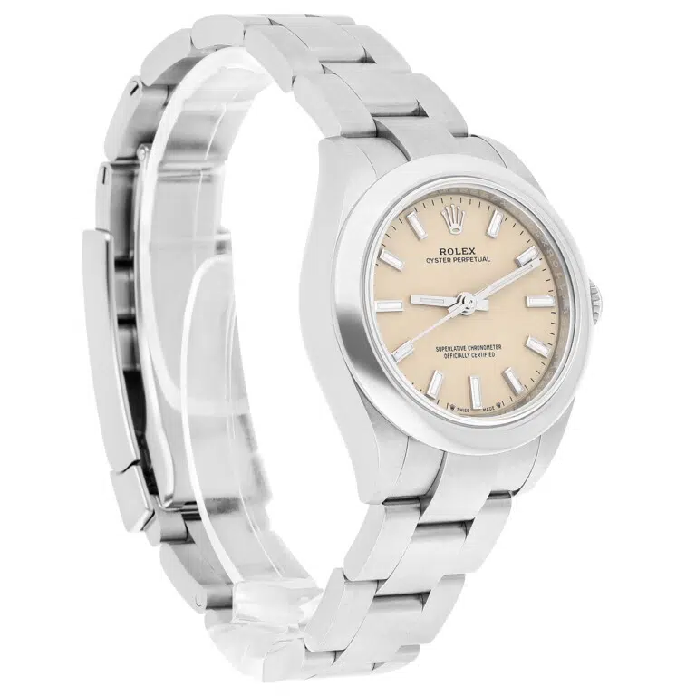 Rolex Oyster Perpetual 276200 No Date 28mm Beige Dial Stainless Steel Watch – image 5
