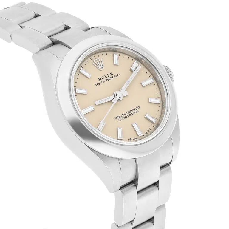 Rolex Oyster Perpetual 276200 No Date 28mm Beige Dial Stainless Steel Watch – image 6
