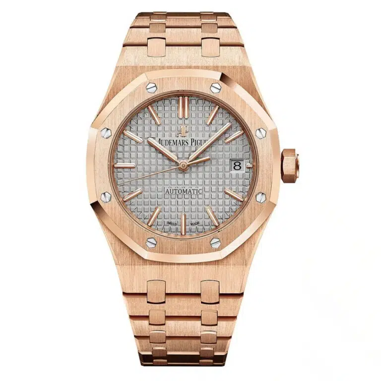 Audemars Piguet Royal Oak 15450OR.OO.1256OR.01 Grey Dial Rose Gold Watch