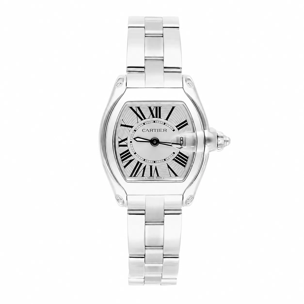 Cartier Roadster W62016V3 Silver Dial Stainless Steel Watch