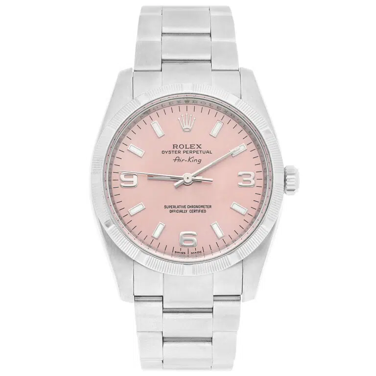 Rolex AirKing 114210 Salmon 3-6-9 Dial 34mm Stainless Steel Oyster Bracelet