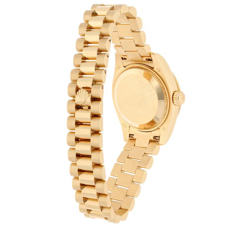 Rolex Datejust 28mm 179138 Champagne Diamond Dial Diamond Bezel Yellow Gold Watch – image 7