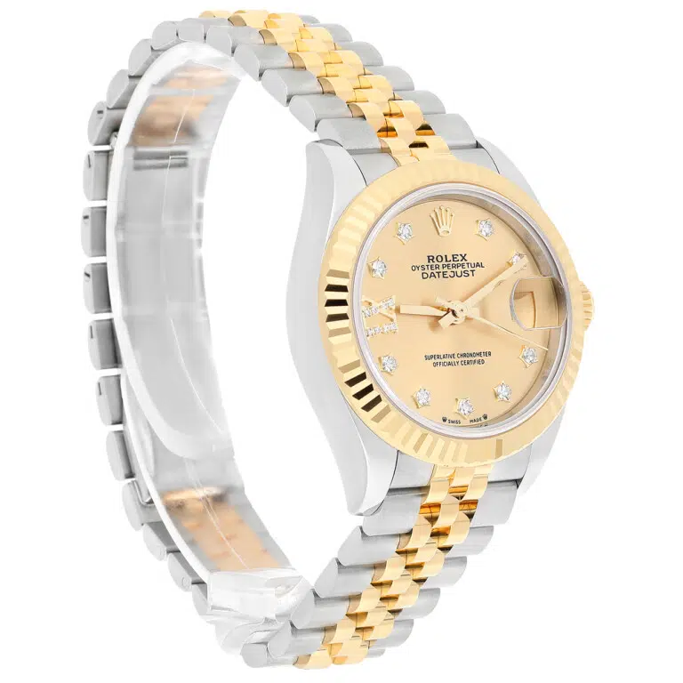 Rolex Lady-Datejust 279173-0021 Champagne Star Diamond Dial 28mm Jubilee Stainless Steel & Yellow Gold Watch – image 3