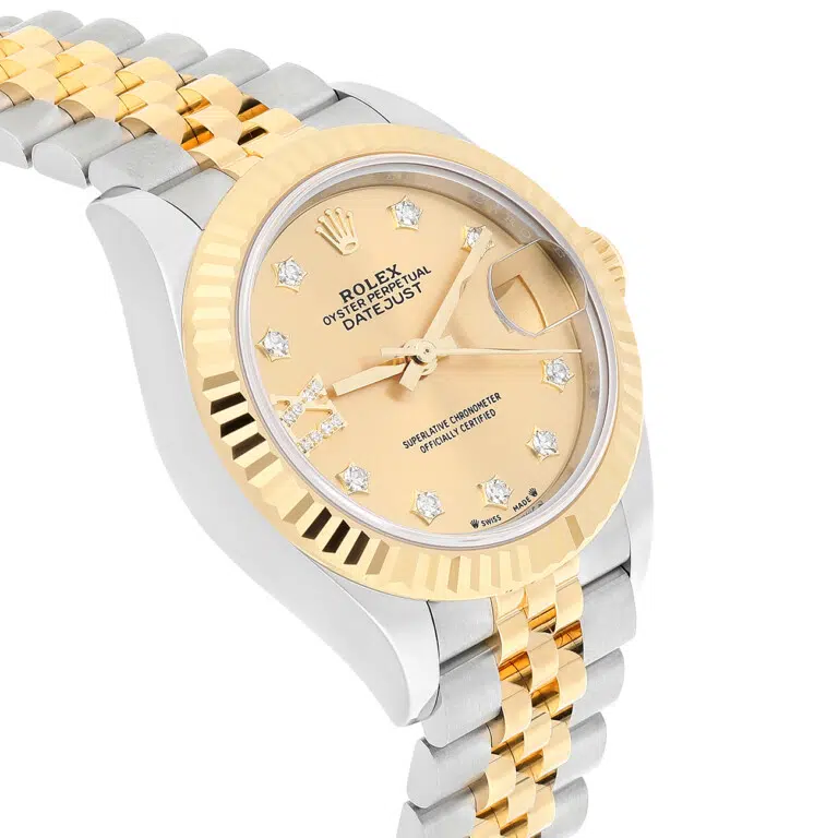 Rolex Lady-Datejust 279173-0021 Champagne Star Diamond Dial 28mm Jubilee Stainless Steel & Yellow Gold Watch – image 4