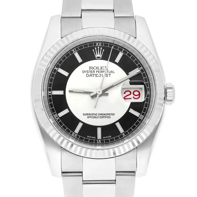 Rolex Datejust 36mm 116234 Black Tuxedo Fluted Bezel Oyster Stainless Steel Watch – image 2