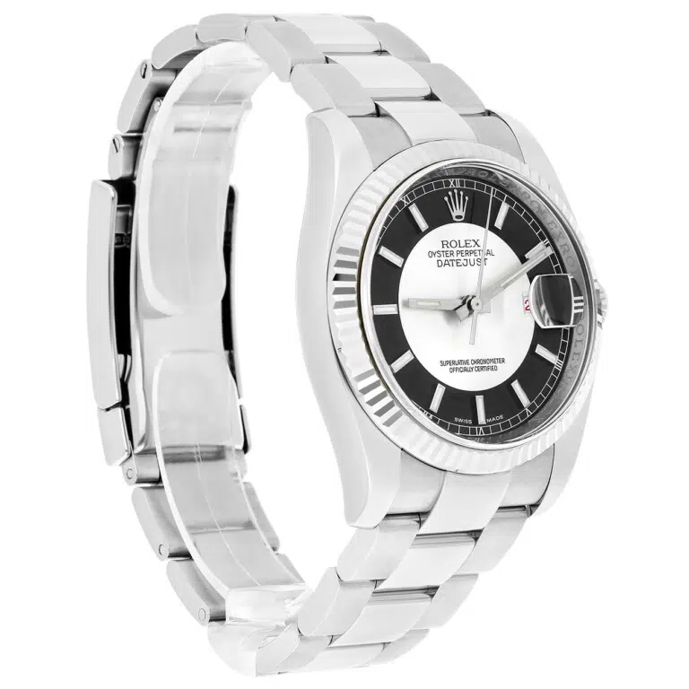 Rolex Datejust 36mm 116234 Black Tuxedo Fluted Bezel Oyster Stainless Steel Watch – image 6