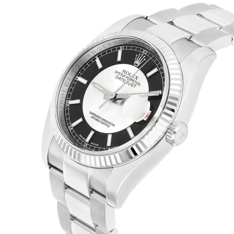 Rolex Datejust 36mm 116234 Black Tuxedo Fluted Bezel Oyster Stainless Steel Watch – image 3