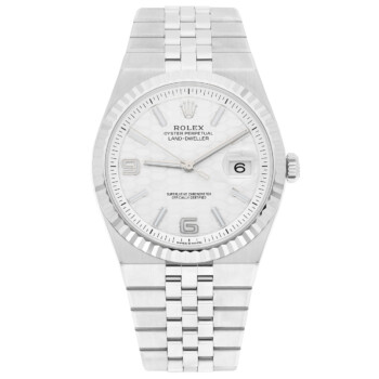 Rolex Land-Dweller 127334-0001 White Dial Flat Jubilee Bracelet Watch – alternate view