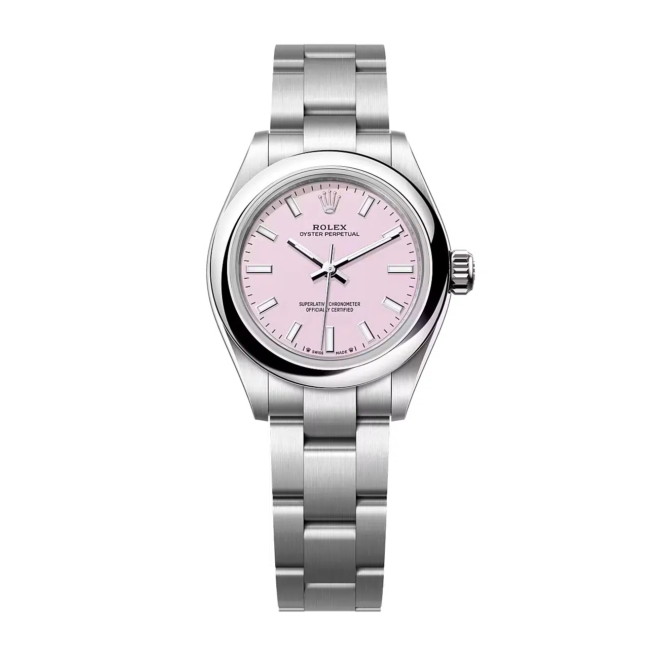 Rolex Oyster Perpetual 276200-0009 28 mm Candy Pink Dial Stainless Steel Watch