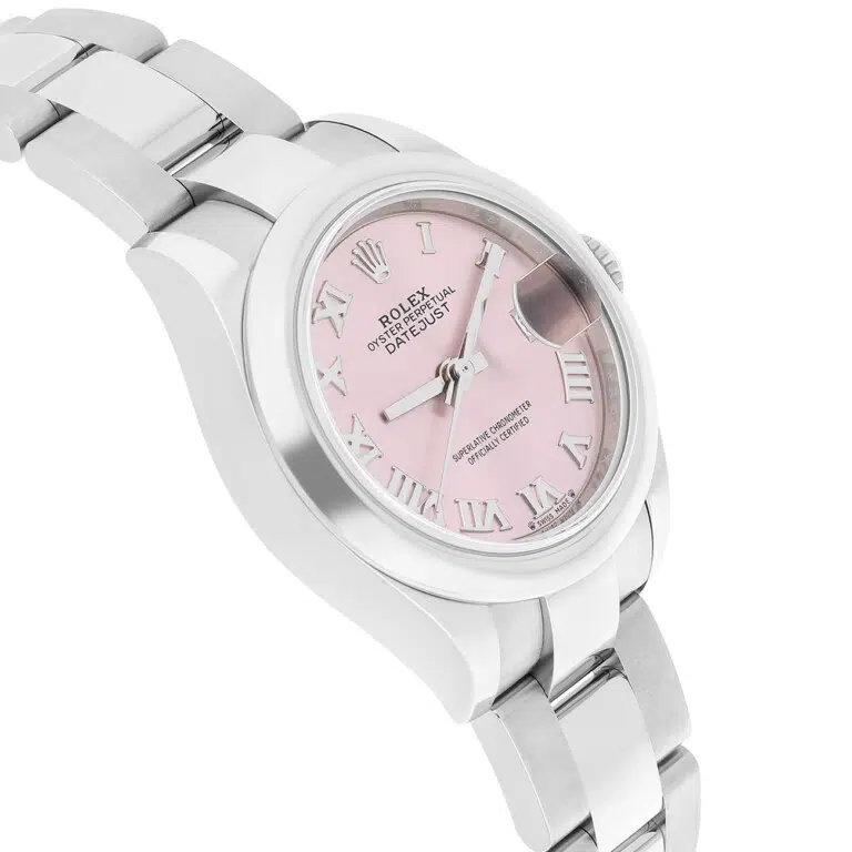 Rolex Lady-Datejust 28 279160-0014 Domed Bezel Pink Roman Dial Oyster Bracelet Steel Watch – image 4