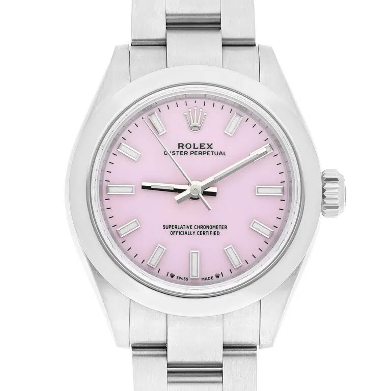 Rolex Oyster Perpetual 276200-0009 28 mm Candy Pink Dial Stainless Steel Watch – image 2