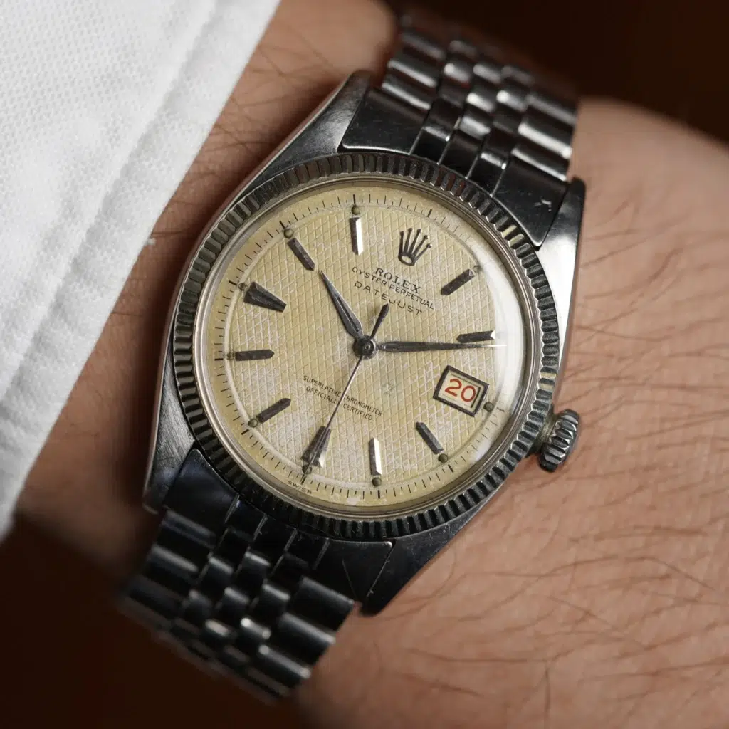 Rolex Datejust Honeycomb Dial ref 6605