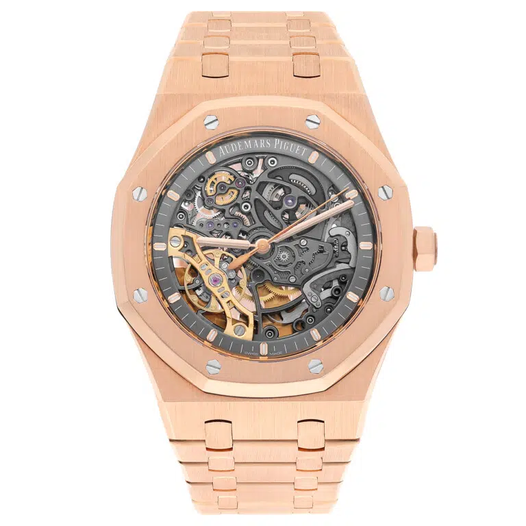 Audemars Piguet Royal Oak 15407OR.OO.1220OR.01 Double Balance Wheel Rose Gold Watch