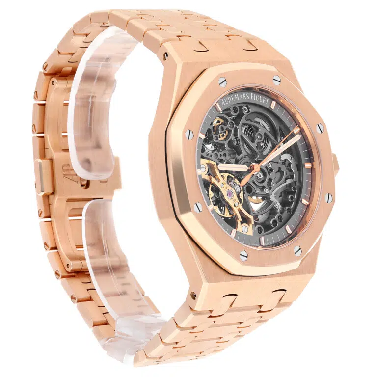 Audemars Piguet Royal Oak 15407OR.OO.1220OR.01 Double Balance Wheel Rose Gold Watch – image 6