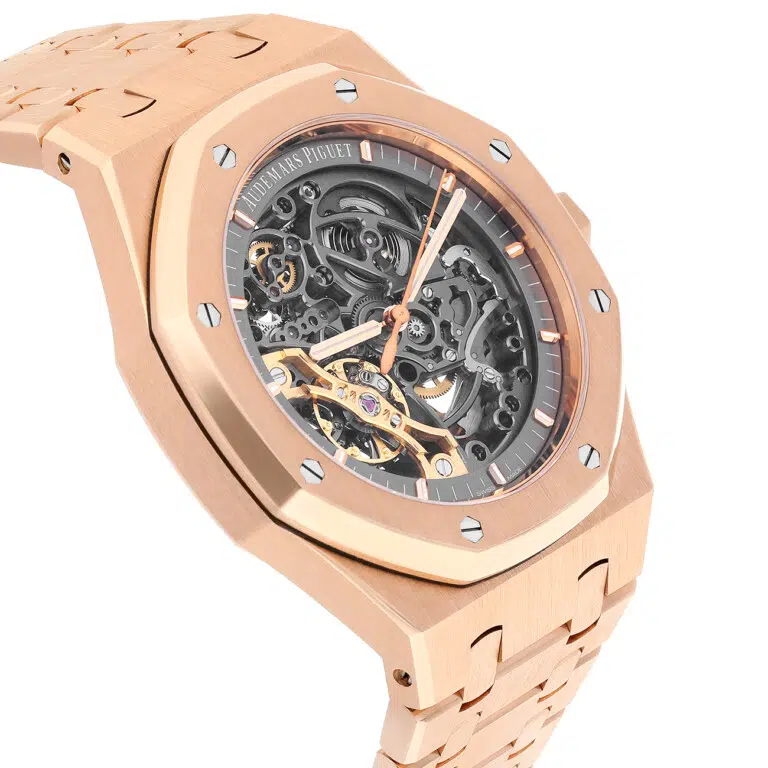 Audemars Piguet Royal Oak 15407OR.OO.1220OR.01 Double Balance Wheel Rose Gold Watch – image 5