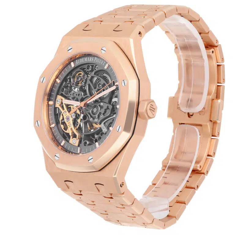 Audemars Piguet Royal Oak 15407OR.OO.1220OR.01 Double Balance Wheel Rose Gold Watch – image 4
