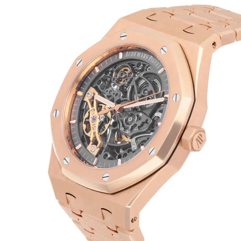 Audemars Piguet Royal Oak 15407OR.OO.1220OR.01 Double Balance Wheel Rose Gold Watch – image 3