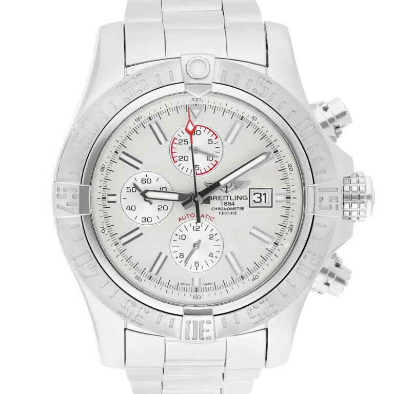 Breitling Super Avenger II A1337111/G779 Off White Dial 48mm Stainless Steel Watch – image 2