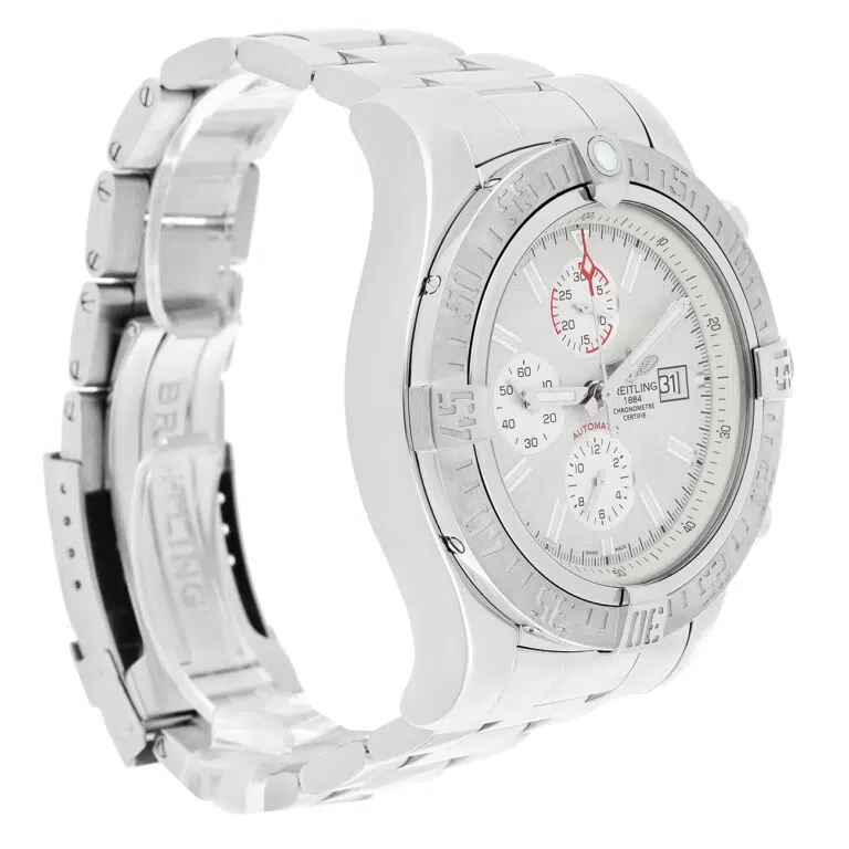 Breitling Super Avenger II A1337111/G779 Off White Dial 48mm Stainless Steel Watch – image 3