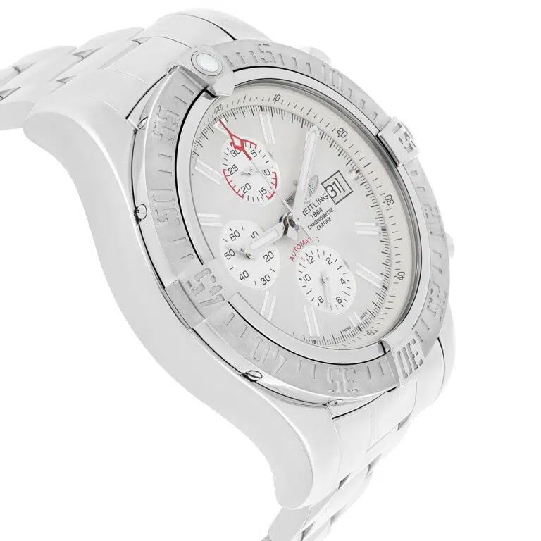 Breitling Super Avenger II A1337111/G779 Off White Dial 48mm Stainless Steel Watch – image 4
