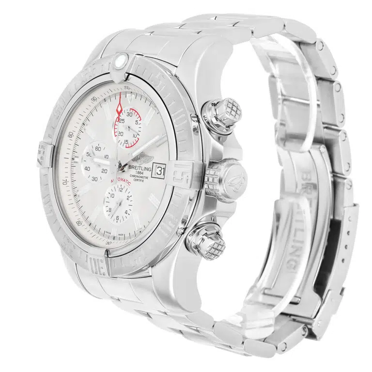 Breitling Super Avenger II A1337111/G779 Off White Dial 48mm Stainless Steel Watch – image 5