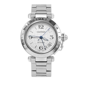 Cartier Pasha C W31029M7 Silver Arabic-Stick Dial Stainless Steel Watch – alternate view