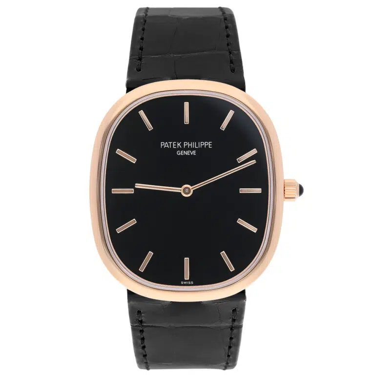 Patek Philippe Golden Ellipse 5738R-001 Black Dial 34.50mm Rose Gold Watch – image 2