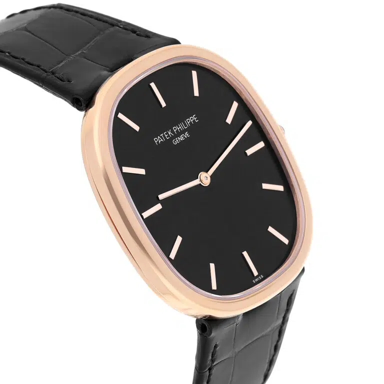 Patek Philippe Golden Ellipse 5738R-001 Black Dial 34.50mm Rose Gold Watch – image 5