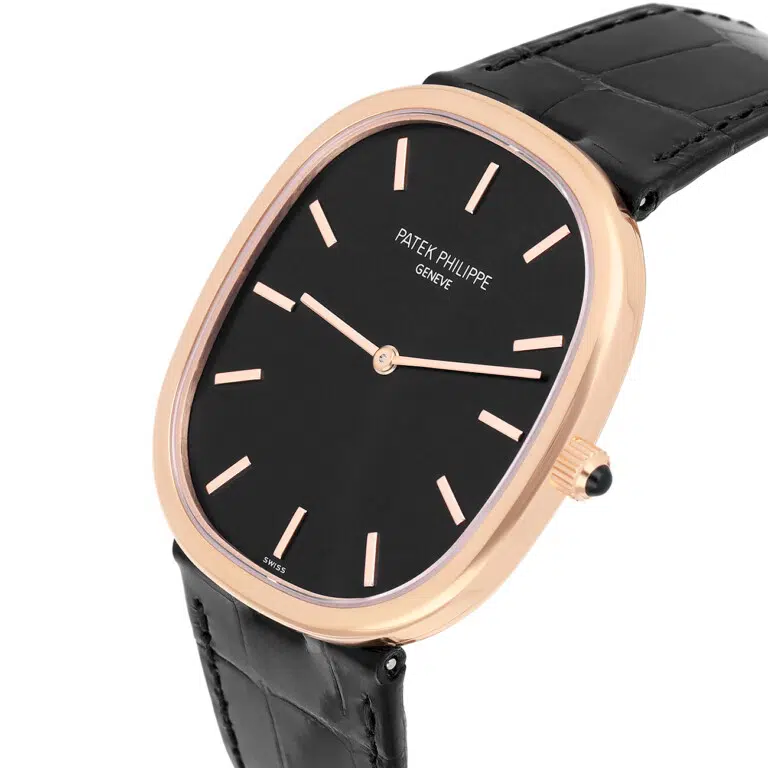 Patek Philippe Golden Ellipse 5738R-001 Black Dial 34.50mm Rose Gold Watch – image 7