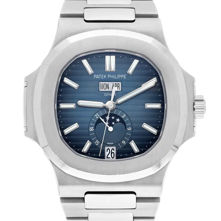 Patek Philippe Nautilus Annual Calender 5726/1A-014 41mm Stainlees Steel Index Blue Dial Watch – image 2