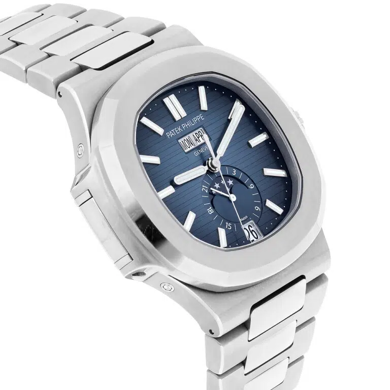 Patek Philippe Nautilus Annual Calender 5726/1A-014 41mm Stainlees Steel Index Blue Dial Watch – image 4