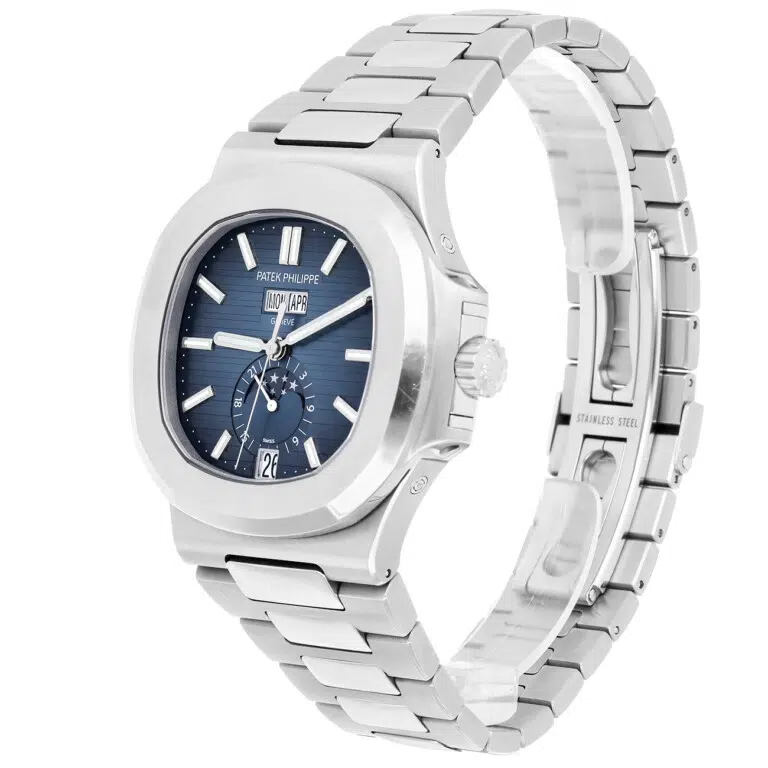 Patek Philippe Nautilus Annual Calender 5726/1A-014 41mm Stainlees Steel Index Blue Dial Watch – image 5