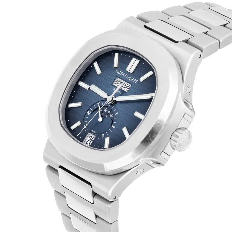Patek Philippe Nautilus Annual Calender 5726/1A-014 41mm Stainlees Steel Index Blue Dial Watch – image 6