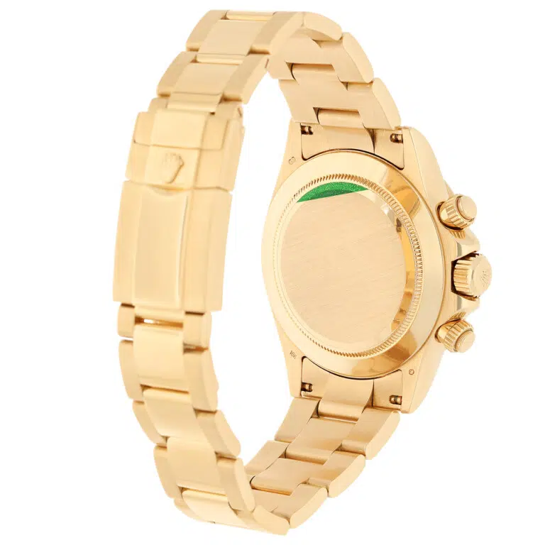 Rolex Cosmograph Daytona 40mm Oyster 116528 Yellow Gold Champagne/Black Dial Watch – image 8